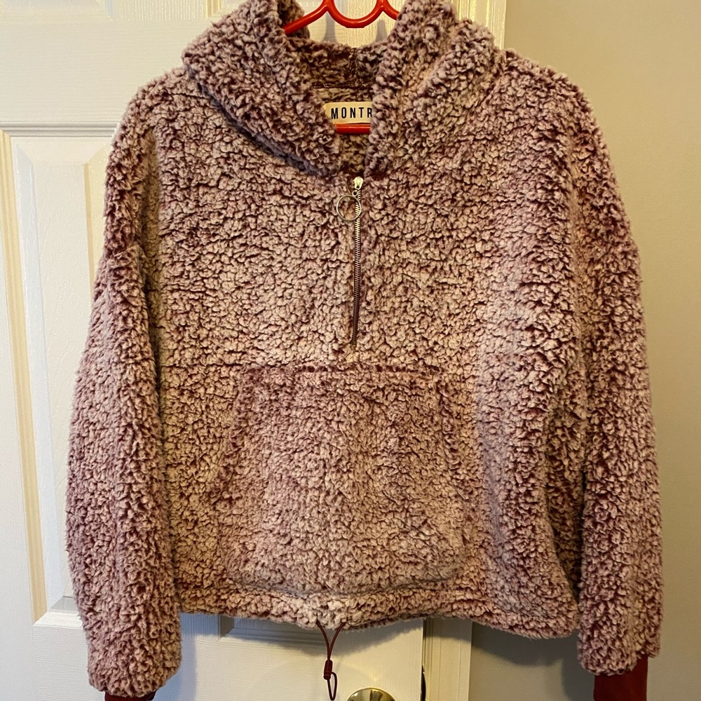 Maroon Quarter Zip Cody Sweatshirt
